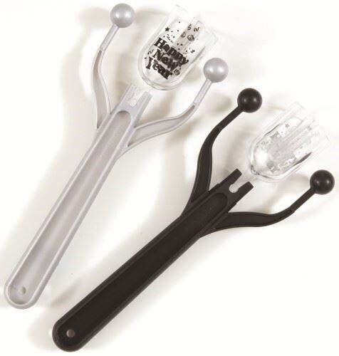 4 New Year Party Clickers-Black & Silver 