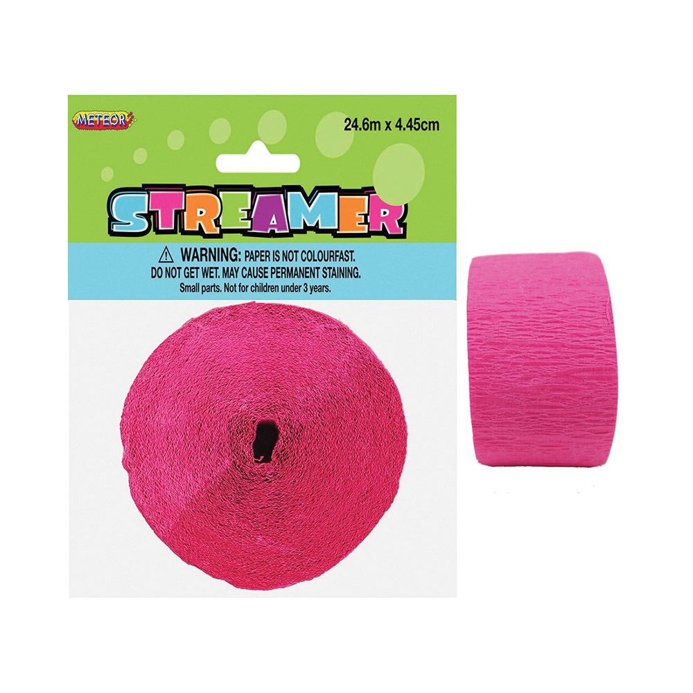 Crepe Streamer - Hot Pink
