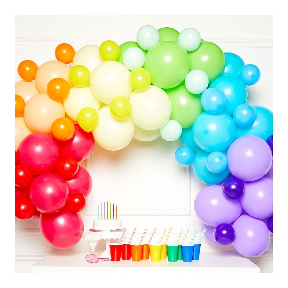 Movie Night Balloon Garland Arch Kit 80 Pack for Hollywood Themed Event,  Movie Theatre Time Party Decorations