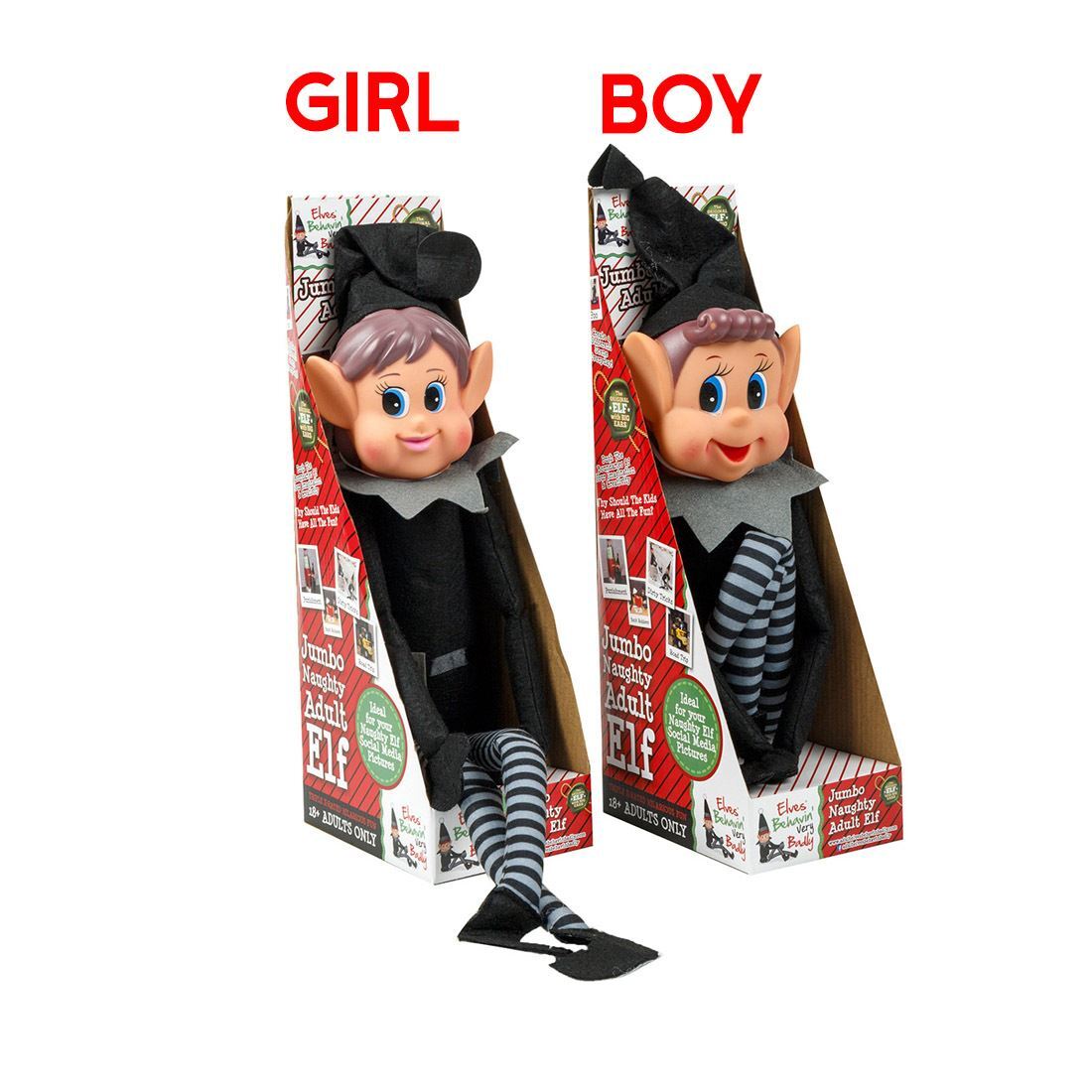 Elves Behaving Badly Large Elf Black ELVES BEHAVING BADLY