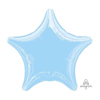 45cm Standard Star XL Metallic Pearl Pastel Blue Foil Balloon