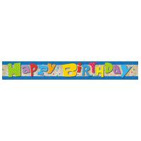 Wacky Happy Happy Birthday Banner 12ft