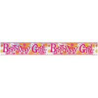 Birthday Girl Prismatic Banner 12ft