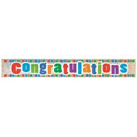 Congratulations Prismatic Banner 12ft