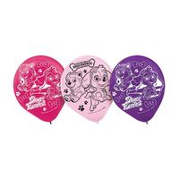30cm Paw Patrol Girl Latex Balloons 6 Pack