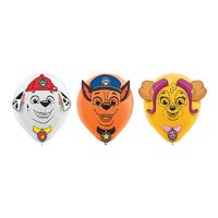 30cm Paw Patrol Adventures Latex Balloons & Paper Adhesive Add-Ons 6 Pack
