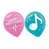 30cm Internet Famous Birthday Latex Balloons 6 Pack