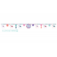 Llama Fun Jumbo Add-An-Age Letter Banner