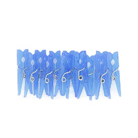 Baby Clothes Pins Blue 12 Pack