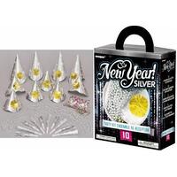 New Years Party Kit For 10 - Silver