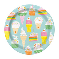 Pastel Rainbow Paper Plates 23cm 8 Pack