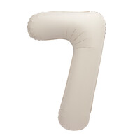 Matte Nude "7" Number Foil Balloon 86cm