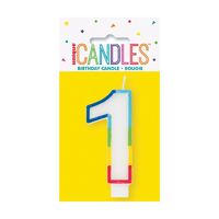 Rainbow Number Candle - 1