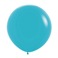 60cm Sempertex Fashion Caribbean Blue Latex Balloons 3 Pack