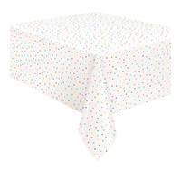 Rainbow Dots & Stars Printed Tablecover