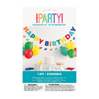 Colourful Balloon Dog Happy Birthday Decoration Kit