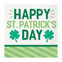 Lucky Clover Luncheon Napkins 2ply 16 Pack