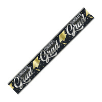 Foil Fringe Banner "Congrats Grad" 3.65m