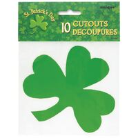 Shamrock 10 Mini Cutouts 12.5cm W x 11.5cm