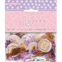 Pink Safari First Birthday Confetti 14G (0.5Oz)