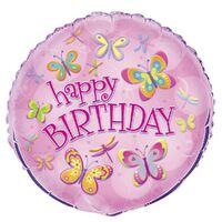 45cm Butterflies And Dragonflies  Foil Balloon Packaged