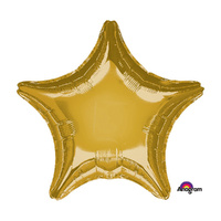 45cm Standard Star XL Metallic Gold Foil Balloon