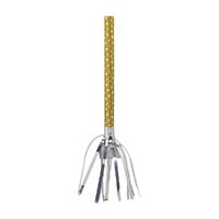 Party Fringed Squawkers Silver & Gold 8 Pack