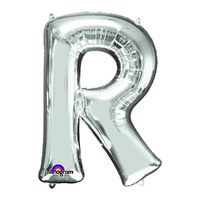 Letter R Silver Foil Balloon