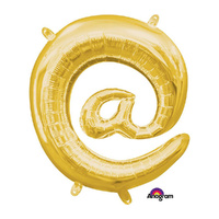 Symbol @ Gold Foil Balloon