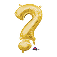 Symbol ? Gold Foil Balloon