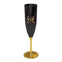Glitz & Glam VIP Plastic Champagne Glasses 4 Pack