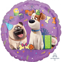 UltraShape Cubez Birthday Dog Foil Balloons