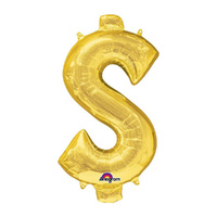 Symbol $ Gold Foil Balloon