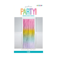  Fringe Door Curtain Rainbow