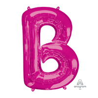SuperShape Letter B Pink Foil Balloon