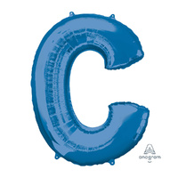 SuperShape Letter C Blue Foil Balloon