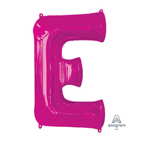 SuperShape Letter E Pink Foil Balloon