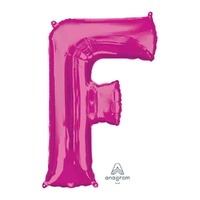 SuperShape Letter F Pink Foil Balloon