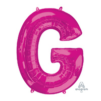SuperShape Letter G Pink Foil Balloon