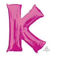 SuperShape Letter K Pink Foil Balloon