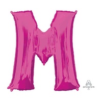 SuperShape Letter M Pink Foil Balloon