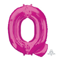 SuperShape Letter Q Pink Foil Balloon