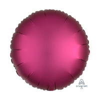 45cm Standard HX Satin Luxe Pomegranate Circle Foil Balloon
