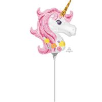Mini Shape Magical Unicorn Foil Balloon