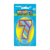 Decorative Numeral Candle - 7