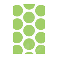 Paper Bag Polka Dot Kiwi 10 Pack