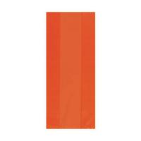 Orange Cello Party Bags Small 25 Pack