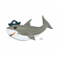 SuperShape XL Ahoy Birthday Shark Foil Balloon