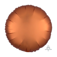 45cm Standard HX Satin Luxe Amber Circle Foil Balloon