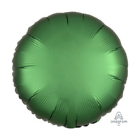 45cm Standard HX Satin Luxe Emerald Circle Foil Balloon